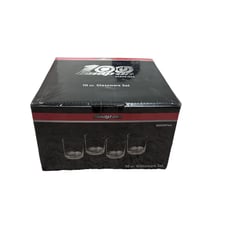 Snap On 100th Anniversary 10 oz HIGH BALL Glass Glassware Set Of 4 NEW