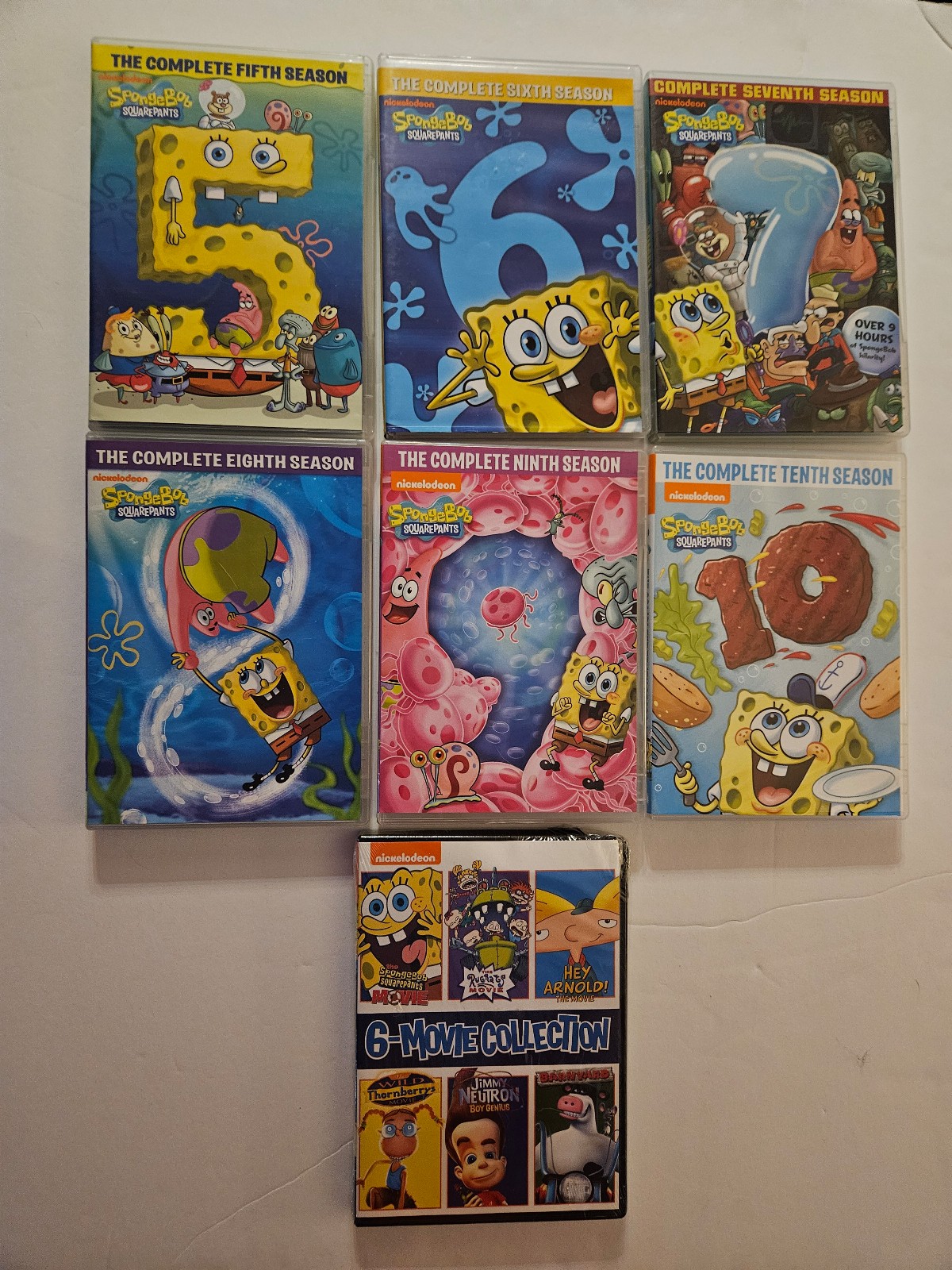 Nickelodeon Spongebob DVD LOT 5 6 7 8 9 10 NICKELODEON 6 Movie Collection