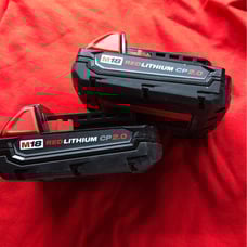 Milwaukee 2.0 m18 batteries (2)