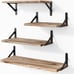 Wood Floating Shelf for Kitchen Decor(Set of 4)
