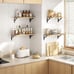 Wood Floating Shelf for Kitchen Decor(Set of 4)