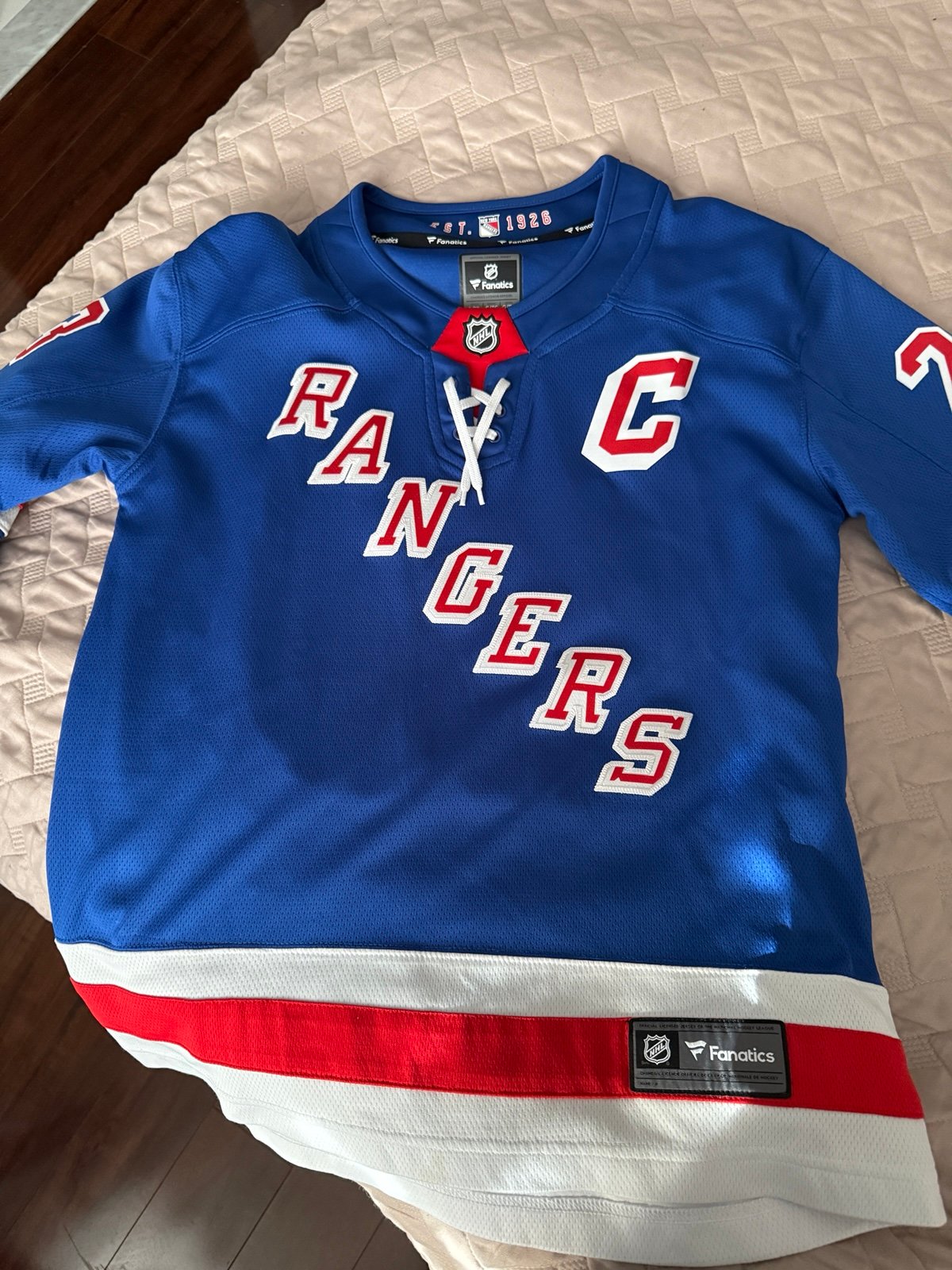 EEUC/new like NY Rangers Youth Jersey Size: L