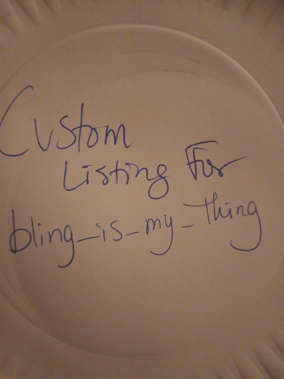 Custom listing for bling_is_my_thing
