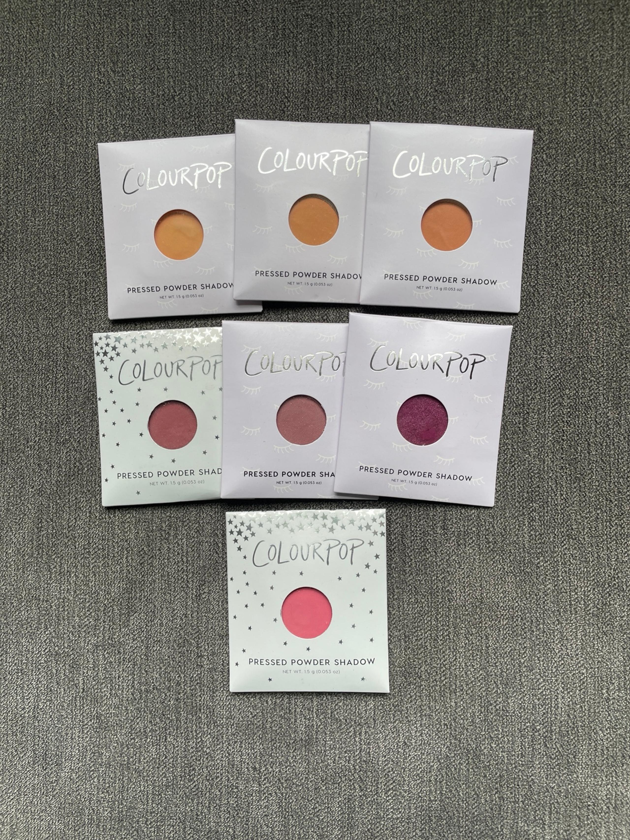 Colourpop Single Shadow Warm Tones Bundle - NIB never touched