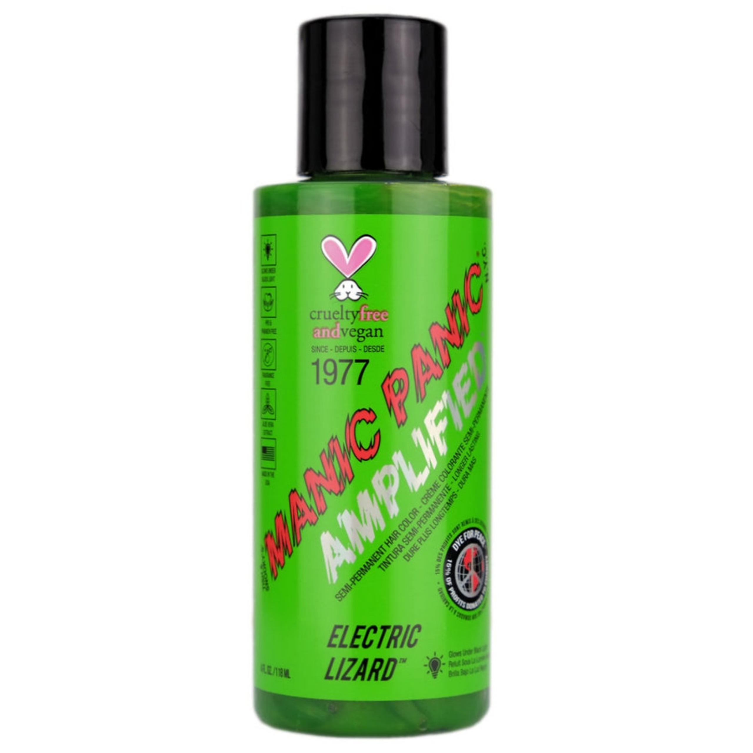 Manic Panic Amplified Semi Permanent Hair Color,  Electric Lizard, Size 4oz NWT