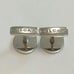 BVLGARI Black Silver Cufflinks Onyx