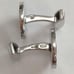 BVLGARI Black Silver Cufflinks Onyx