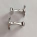 BVLGARI Black Silver Cufflinks Onyx