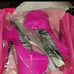 NIB London Trash Ceres Pink Ponyhair Leather Platform Heels 8.5