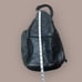 VINTAGE Norm Thompson Leather Sling Backpack Unisex Convertible Purse Black
