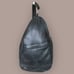 VINTAGE Norm Thompson Leather Sling Backpack Unisex Convertible Purse Black