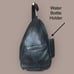 VINTAGE Norm Thompson Leather Sling Backpack Unisex Convertible Purse Black