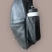VINTAGE Norm Thompson Leather Sling Backpack Unisex Convertible Purse Black