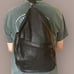 VINTAGE Norm Thompson Leather Sling Backpack Unisex Convertible Purse Black