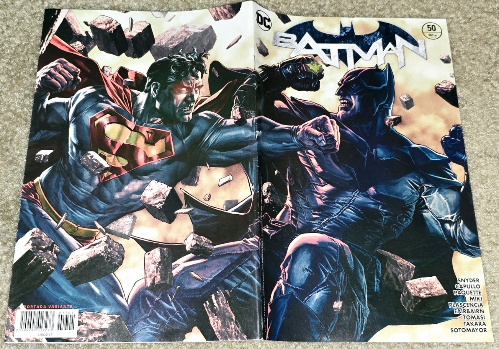 1 Rare VHTF Batman 50 MX Superman Pulps Lee Bermejo Vol.2 2016 Foreign Variant