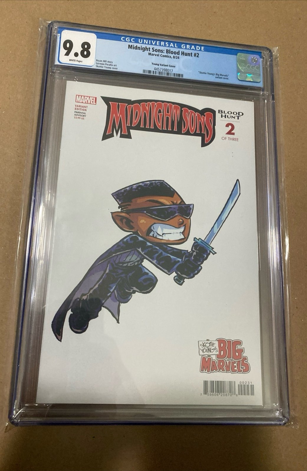 CGC 9.8 Midnight Sons: Blood Hunt #2 (2024) Young Variant Cover