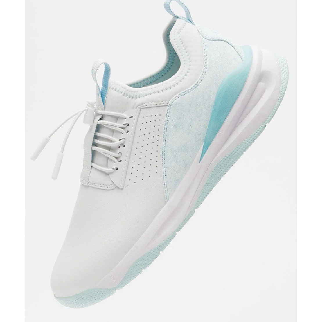 CLOVE Classic Sneakers Size 8 Drawstring Cord Toggle Nurse Slip On Aqua Blue