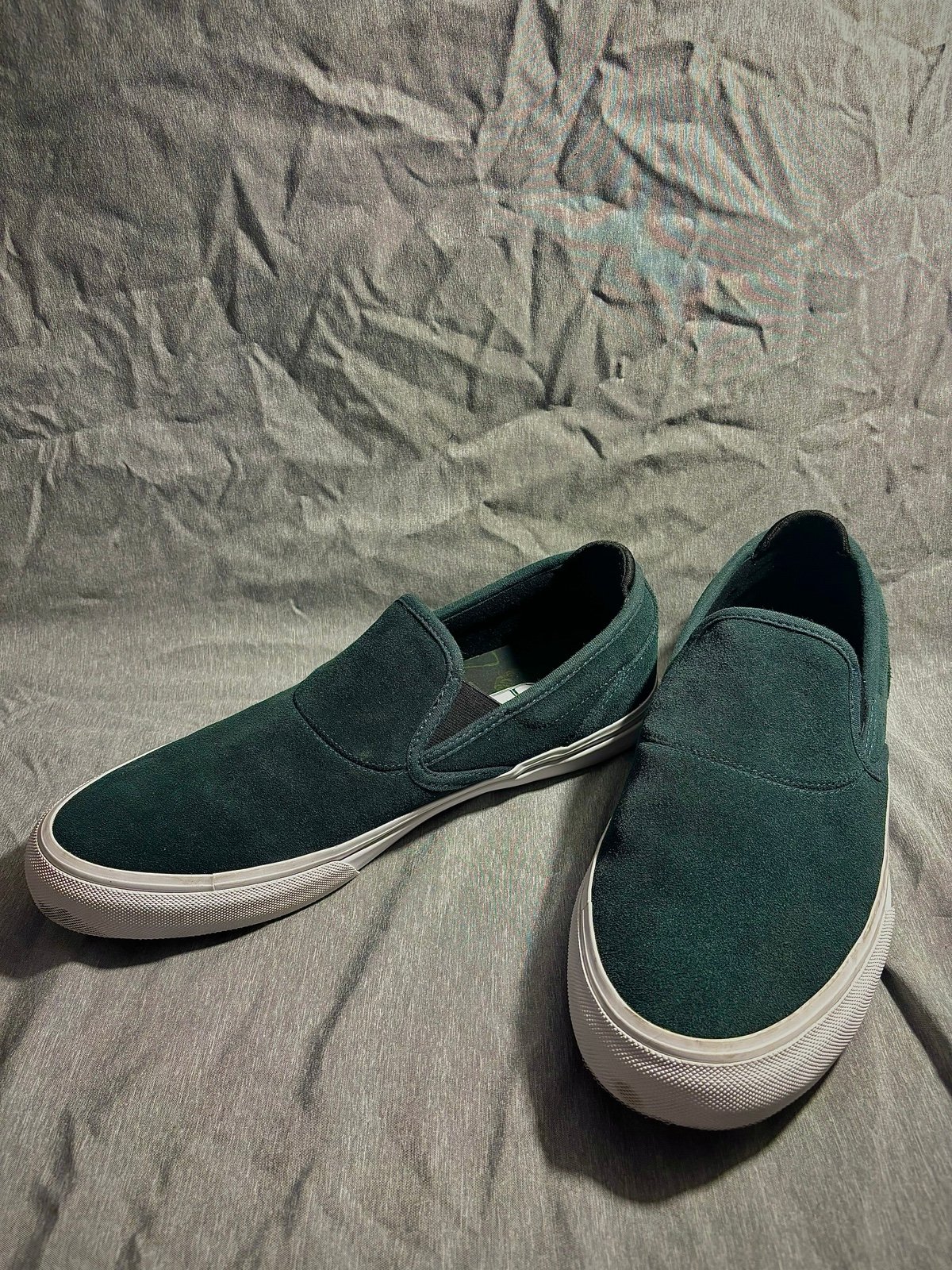 Dark Green Emerica Slip-ons
