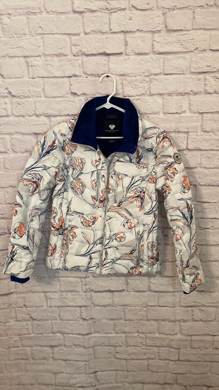 Obermeyer resort vail floral print duck down puffer jacket