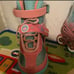 Glam By Rush Girl Pro Inline Skates Flying Wheel Pink/Green Adjustable Sizes 4-7
