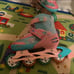 Glam By Rush Girl Pro Inline Skates Flying Wheel Pink/Green Adjustable Sizes 4-7