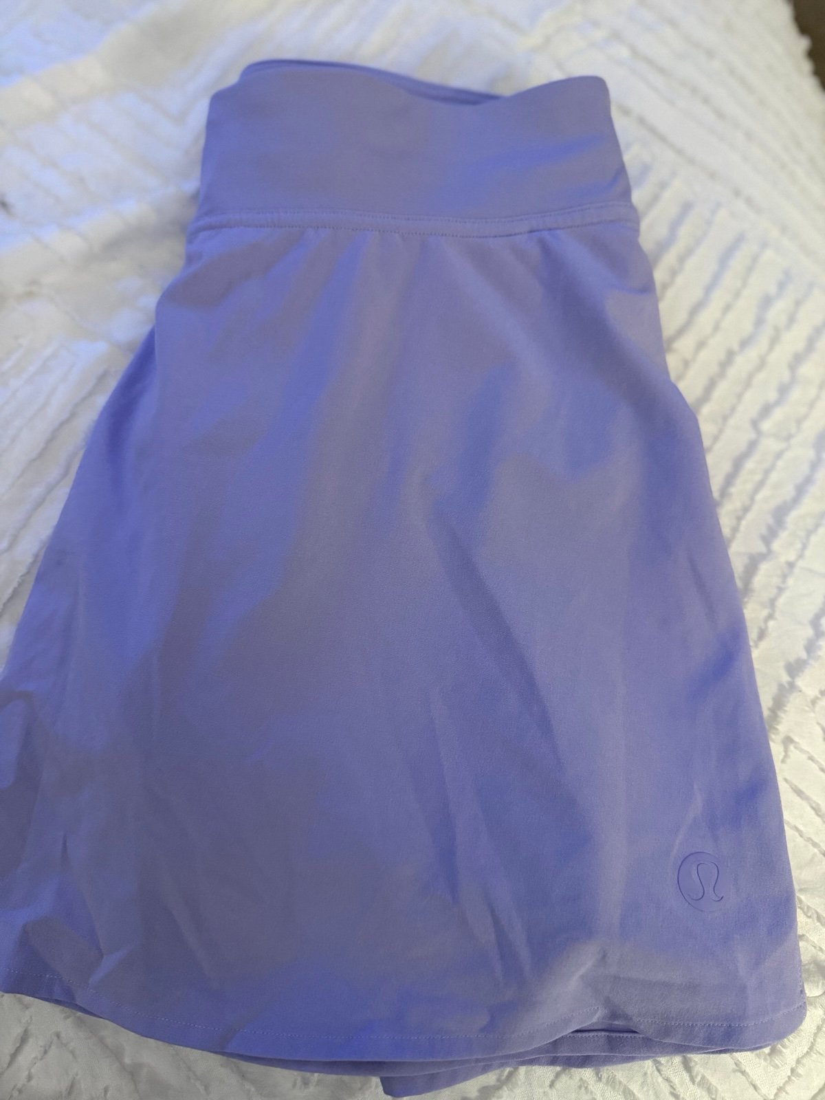 Lu Lu lemon lilac tennis skort