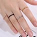 Rose Gold Stainless Steel Stackable Band Ring Size 9