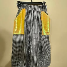 vintage skirt with sequin pockets