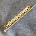 Tory Burch chunky gold chain statement bracelet
