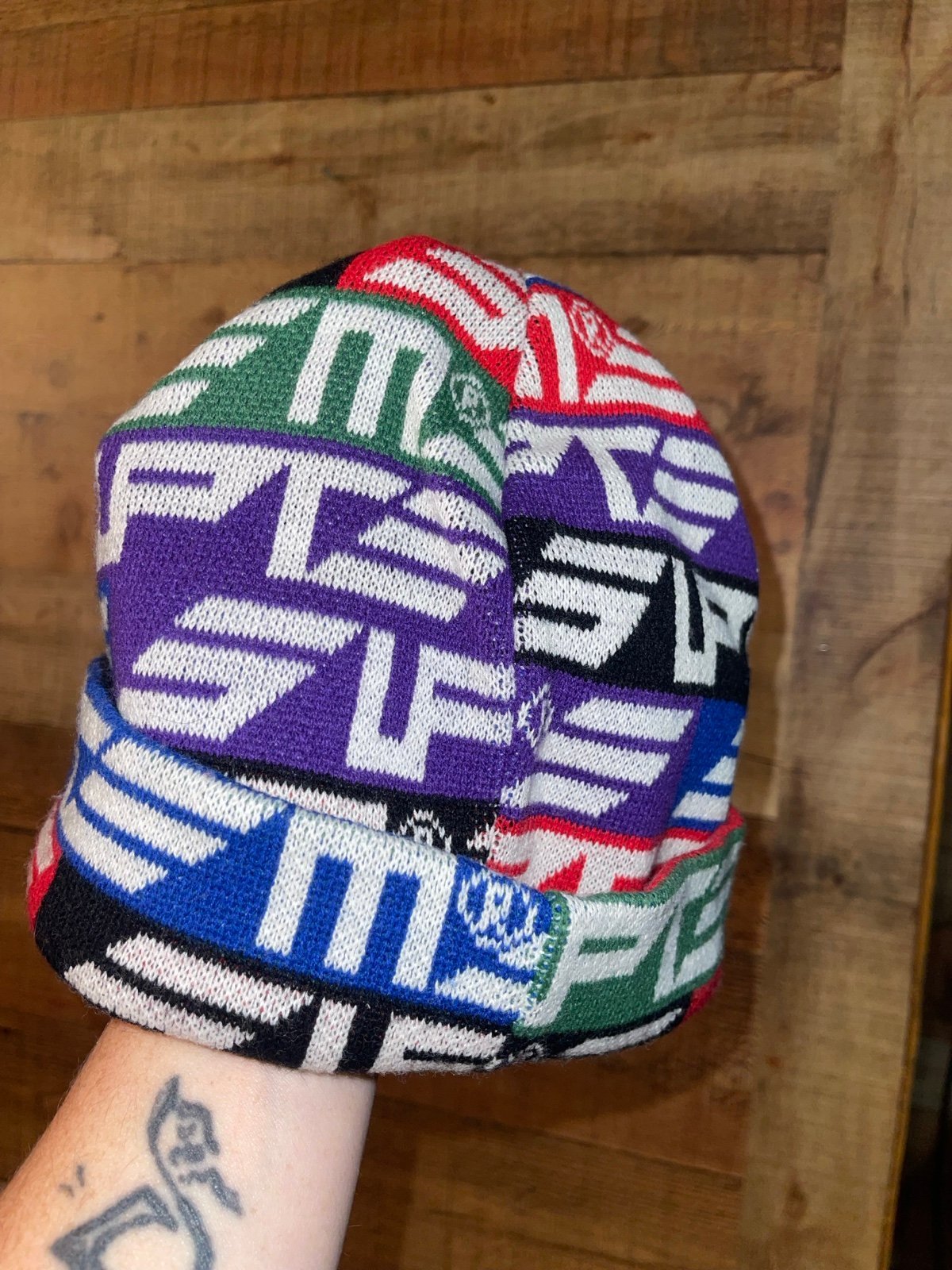 Supreme Geo Beanie (FW22) - $40