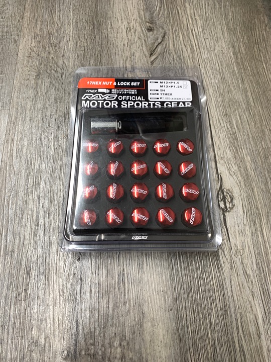Rays red lug nuts JDM 12x1.25 brand new