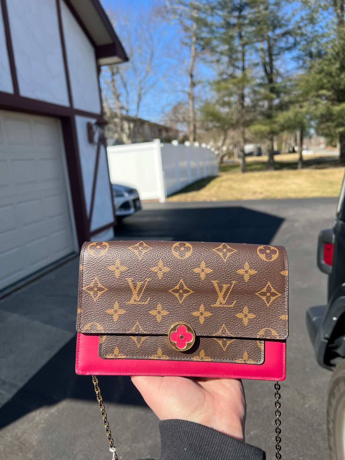 Louis Vuitton Monogram Flore Chain Shoulder Bag