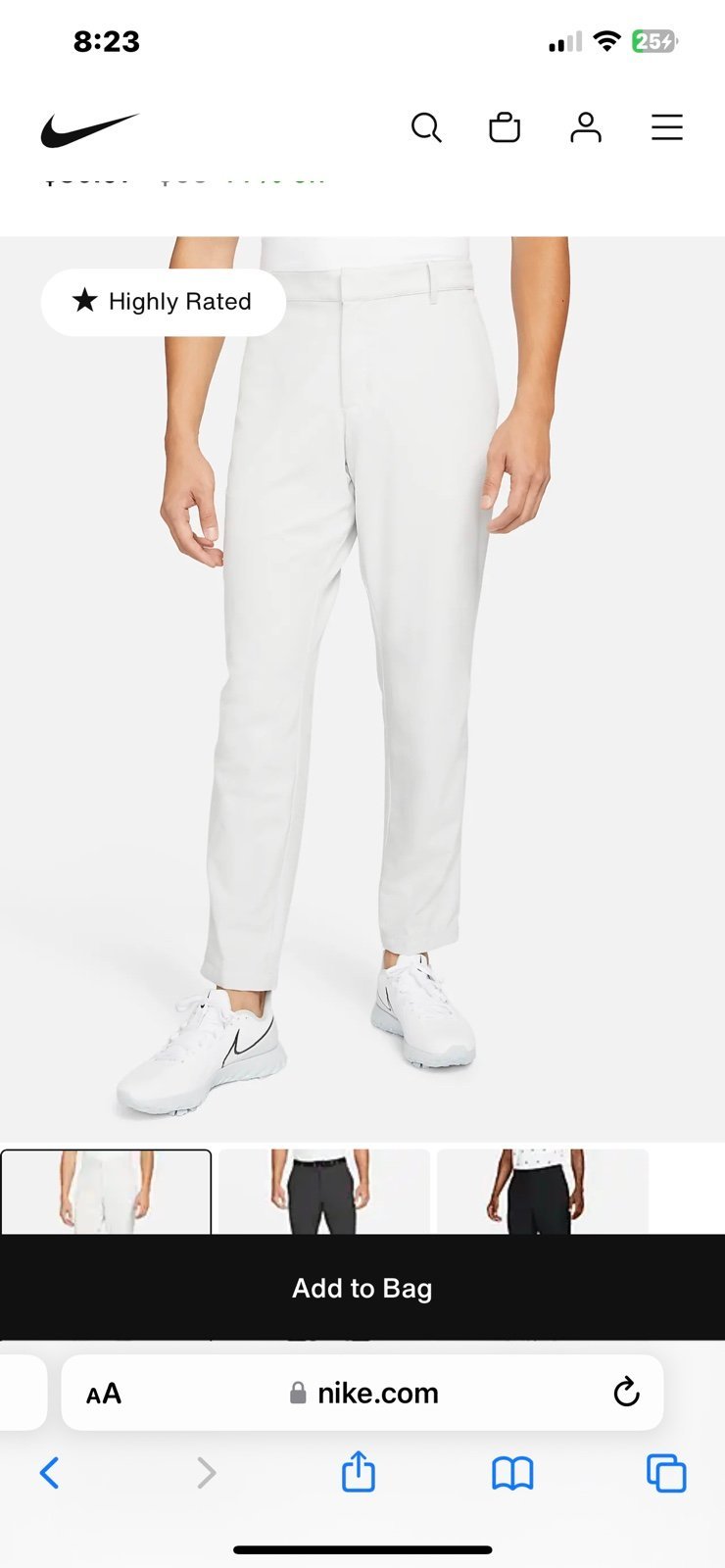 Nike Dri-FIT Vapor Men's Slim-Fit Golf Pants 36x34