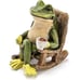 Miniature Frog Garden Statue - 2 Tall - Mini Outdoor Accessory