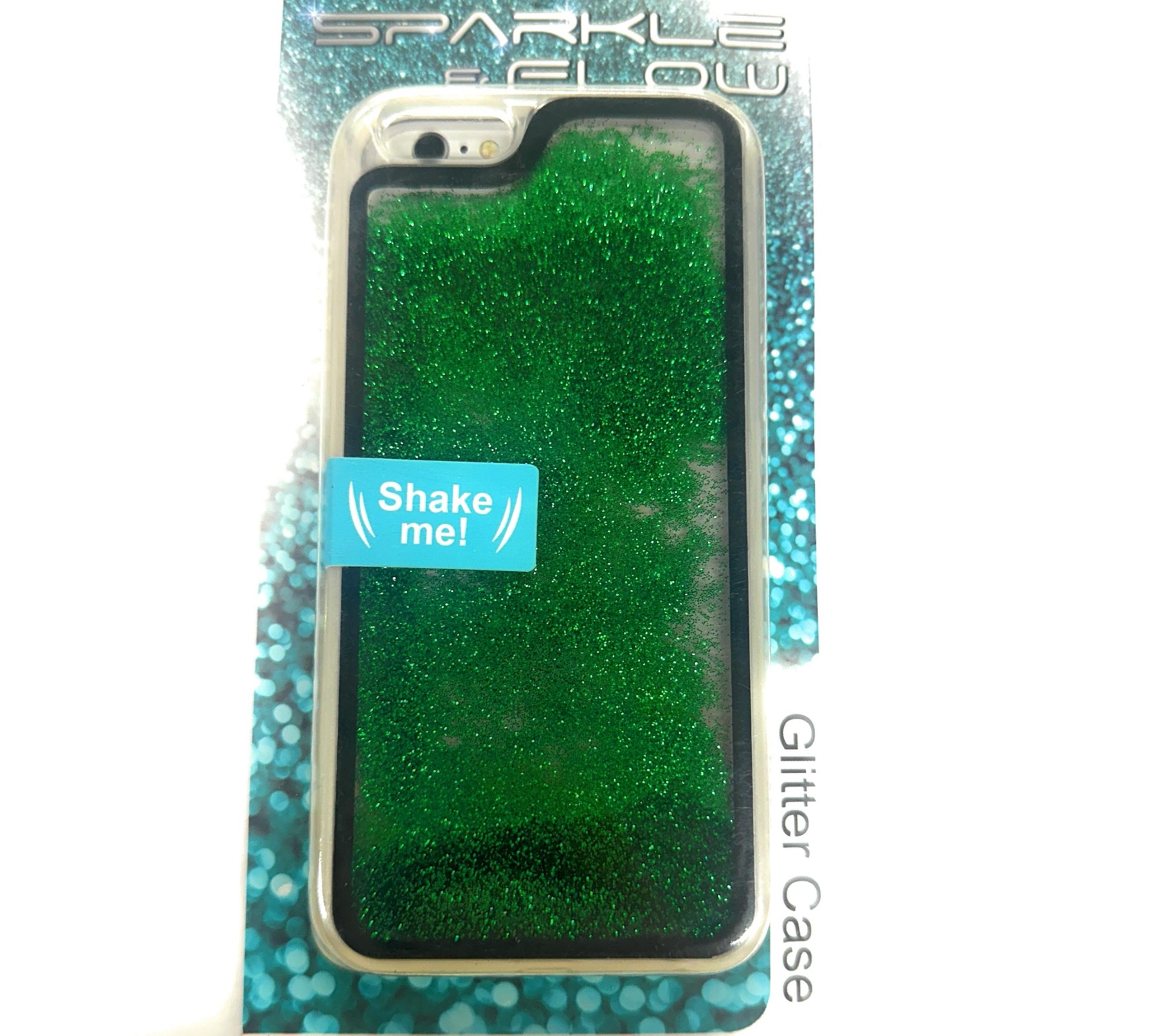 iPhone 6 Sparkle & Glow Green Glitter Case