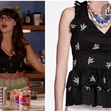 Anthropologie bird halter top