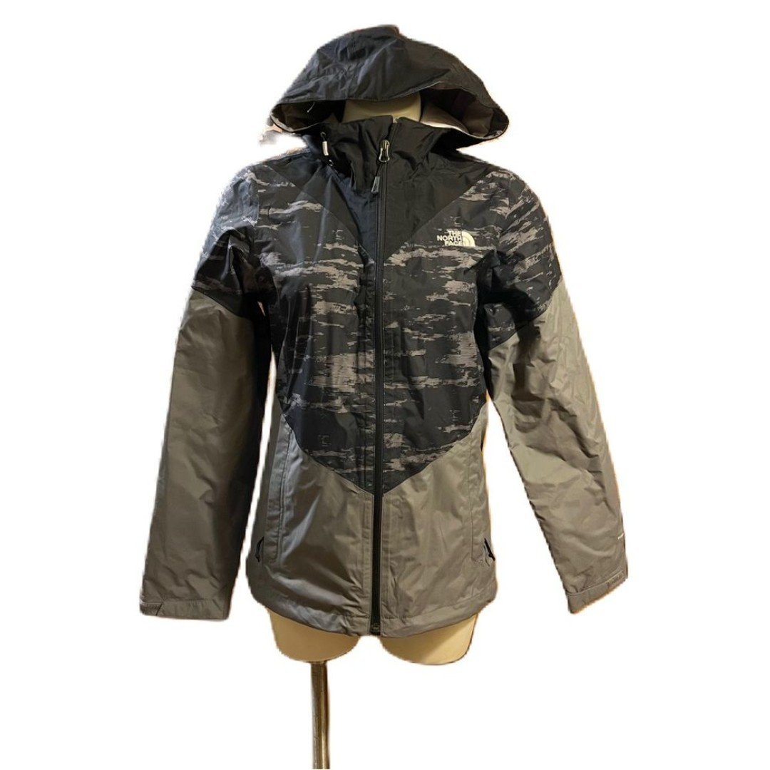The North face gray camo hoodie jacket