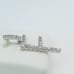 925 Sterling Silver Cubic Zirconia Initial Pendant, UU1P6A6172