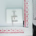 925 Sterling Silver Cubic Zirconia Initial Pendant, UU1P6A6172