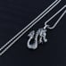 925 Sterling Silver Cubic Zirconia Initial Pendant, UU1P6A6172
