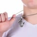 925 Sterling Silver Cubic Zirconia Initial Pendant, UU1P6A6172