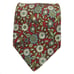 HERMÈS PARIS Red Flower & Bird Print Silk Tie Made In France 58 -3.5 EX COND