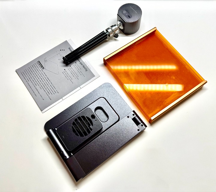 LaserPecker Mini Desktop Laser Engraving Portable with Magnetic Foldable Shields
