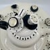 1998 Mud Pie Teapot W/Tiny Outside Mug & Saucer On Lid W/ Ceramic Serving Tray