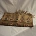 Vintage beautiful scarf shawl wrap with floral design and fringes