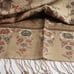 Vintage beautiful scarf shawl wrap with floral design and fringes
