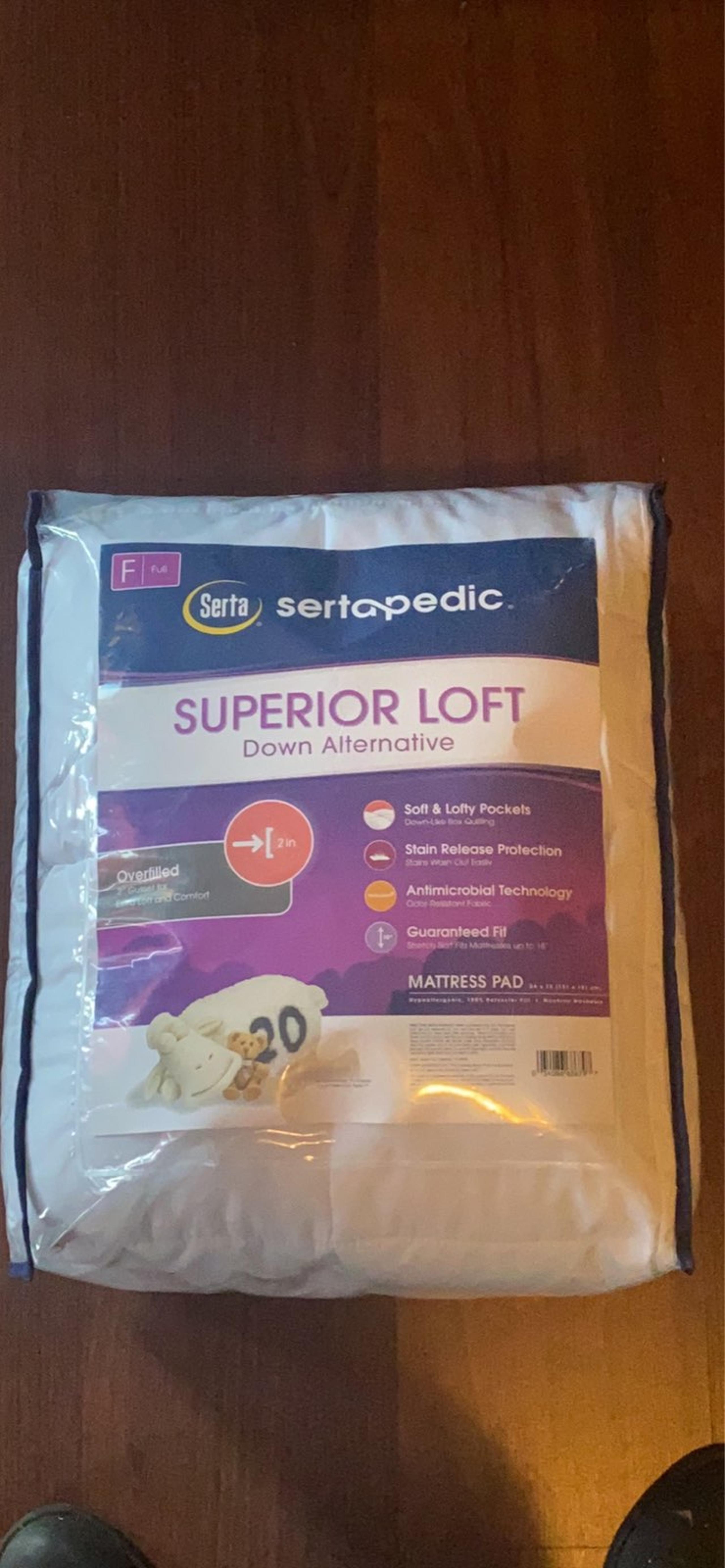 Full Sertapedic Superior Matress Pad