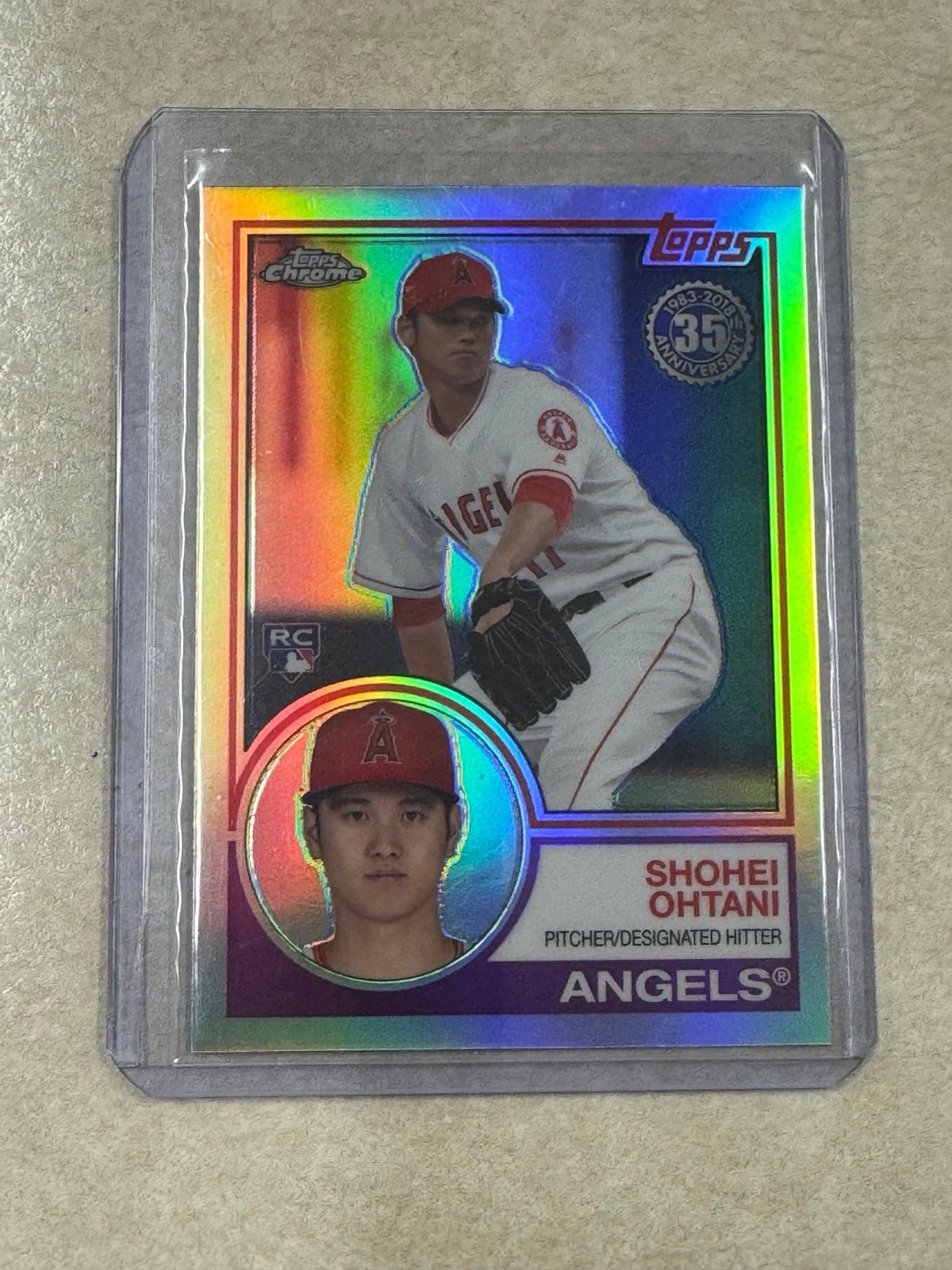 2018 Topps chrome Shohei Ohtani 35th anniversary 1983 #83T-6