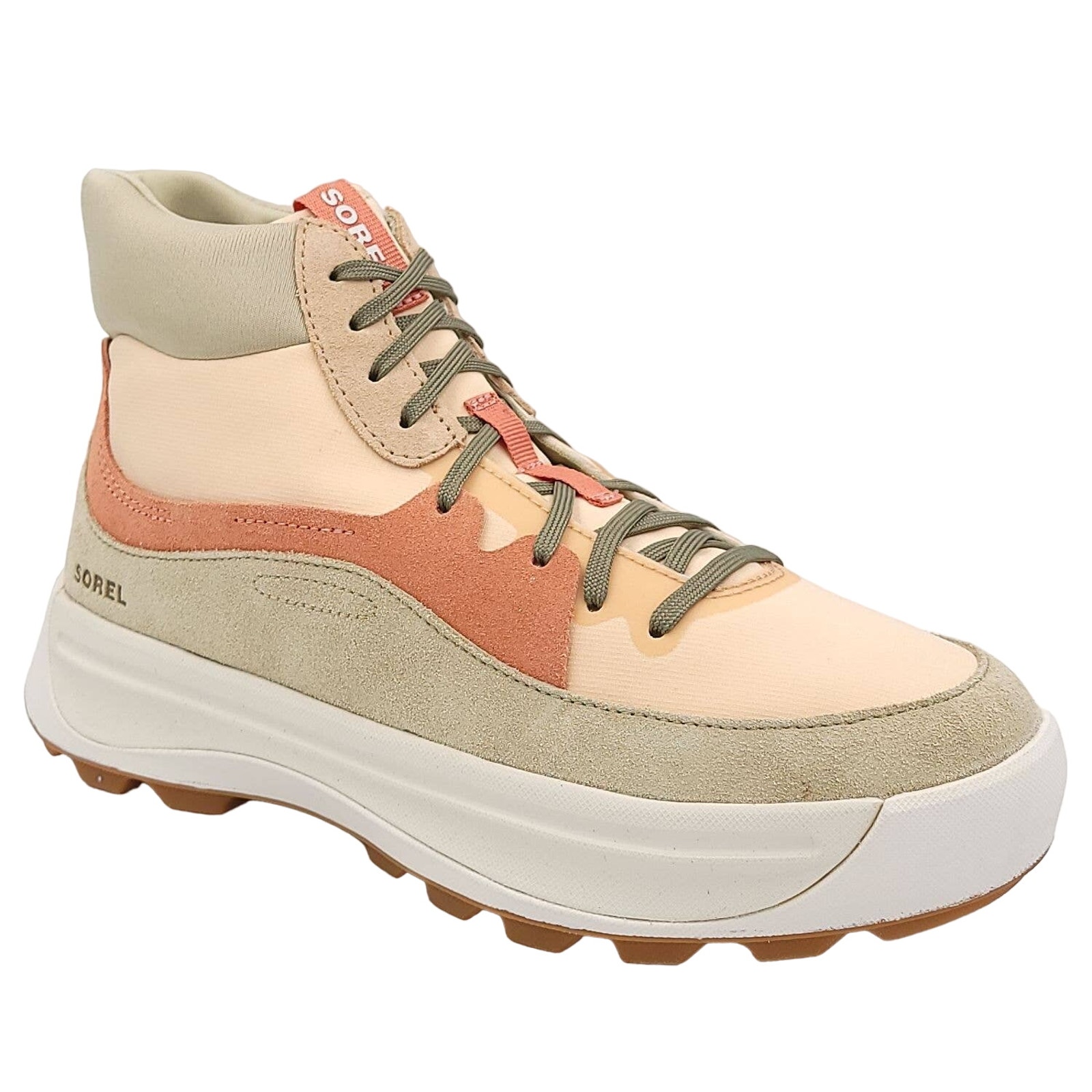 Sorel Women Ona 503 Mid Platform Sneakers Size US 9.5 Nova Sand Paradox Pink