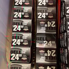 12 Bell Standard Schrader Replacement Bicycle Inner Tube, 24 x 1.75-2.25